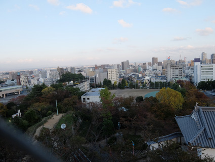 浜松城天守閣からの眺め　日本漢文の世界