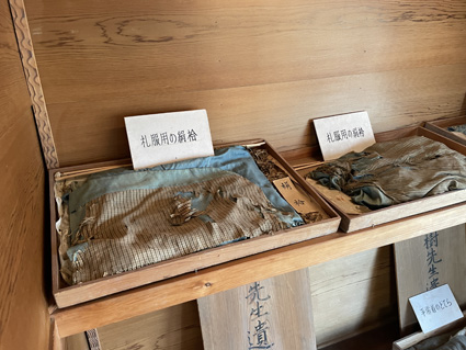 衣服の展示