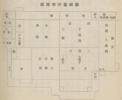 現在の藤樹書院間取図