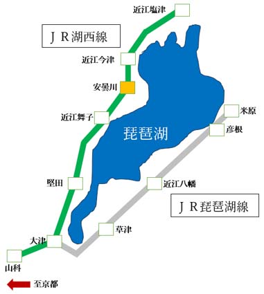 滋賀県鉄道図